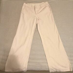 GAP Khaki Light Tan Cream Pinstripe Chinos